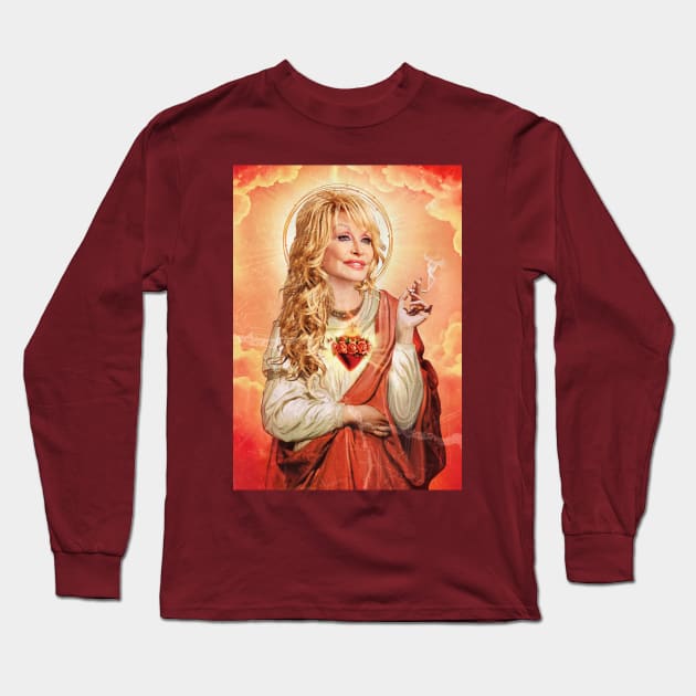Saint dolly smoke Long Sleeve T-Shirt by bospizza99